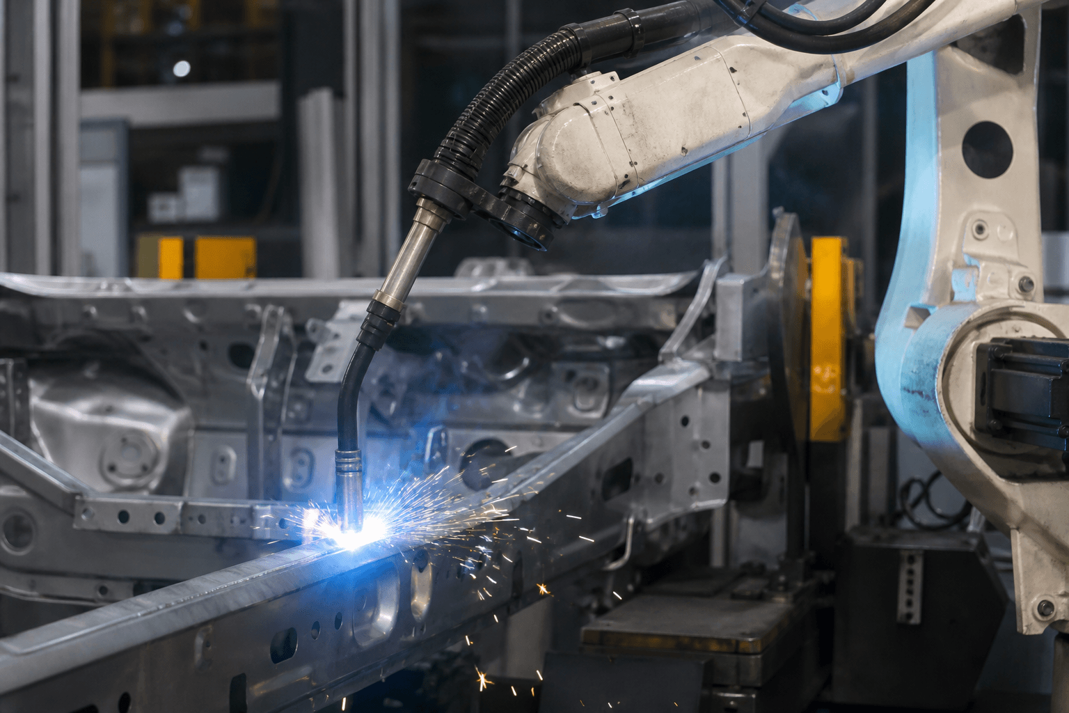 MIG robot kaynakları, liner ve stick-out meşale efsanesi sanılınca gezer