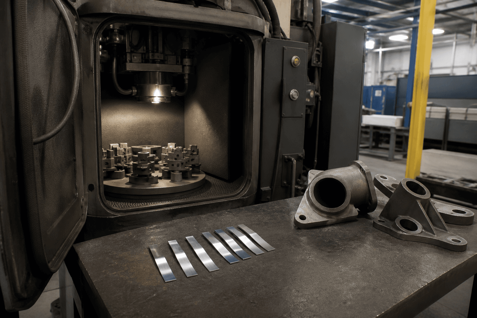 Shot peening intensity is not a nozzle setting—it is an Almen strip you signed