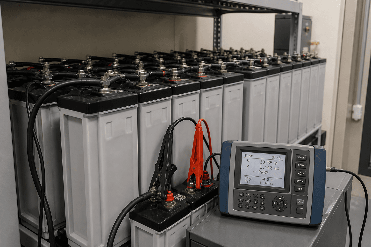 UPS strings fail jar by jar: impedance finds what float voltage hides
