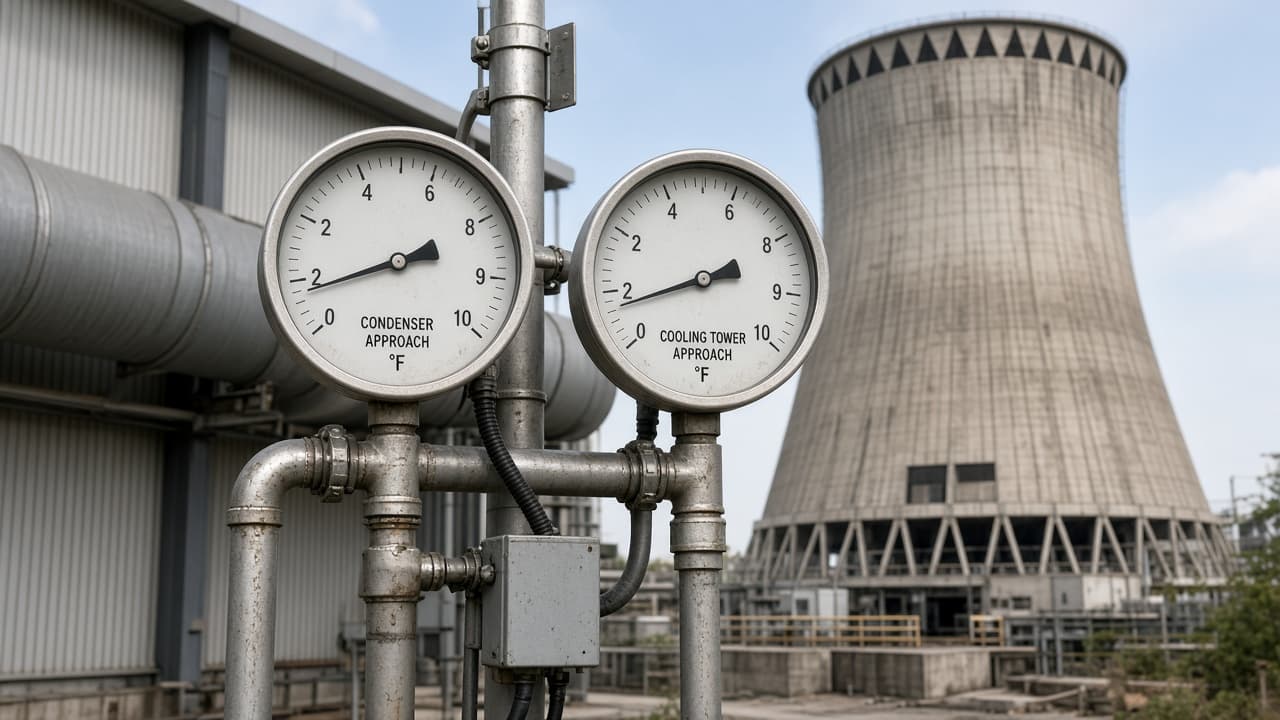 Condenser approach temperature says the cooling tower lied first