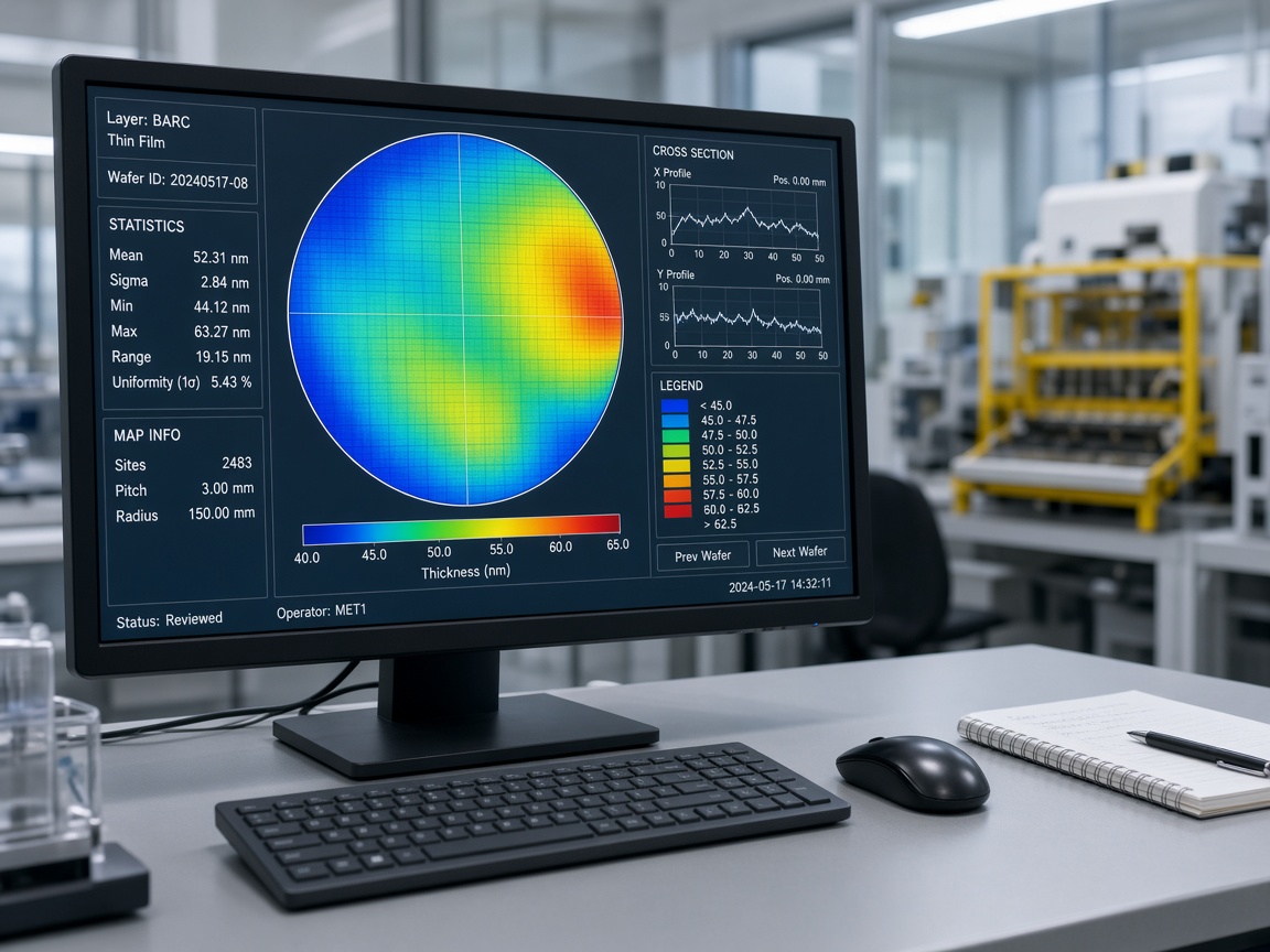 BARC thickness metrology review station