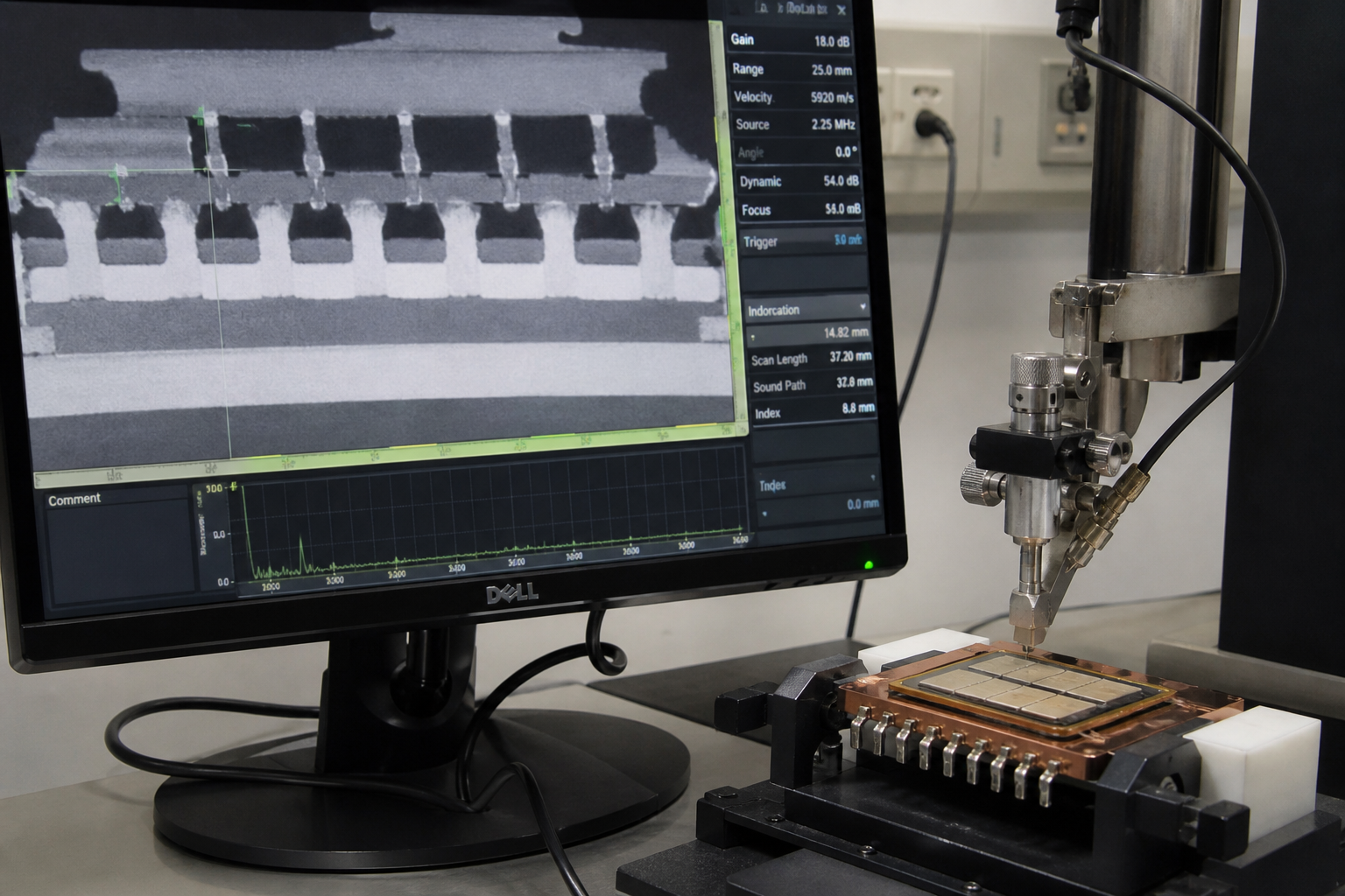 Bond-line inspection for die attach