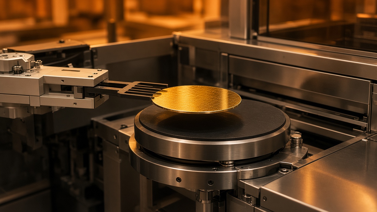 PEB hot-plate module waiting for the next exposed wafer