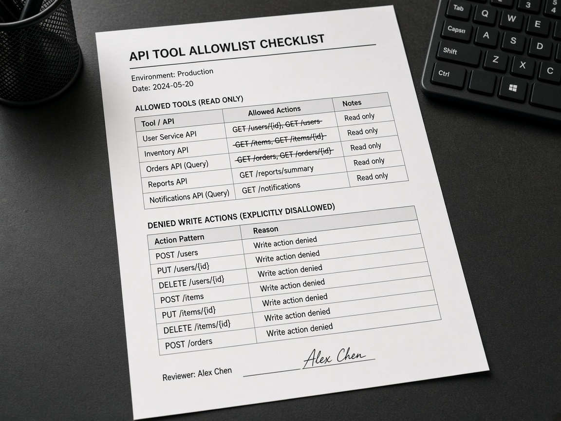 Reddedilen yazma eylemleri işaretli basılı tool allowlist