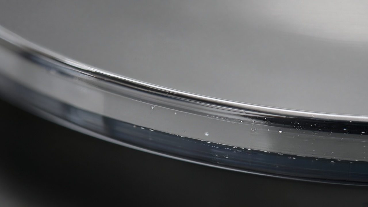 Silicon wafer bevel and near-edge region under inspection light
